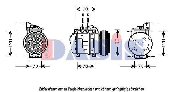 AKS DASIS Kompressori, ilmastointilaite 850795N